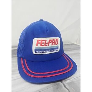 Vintage Fel-Pro Performance Gaskets Snapback Trucker Hat Cap Made In USA OSFM